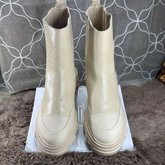 (Z3) AREZZO, PANACOTA Women's Leather Lug Sole‎ Ankle Boots US Size 38/7.5 - Picture 3 of 11